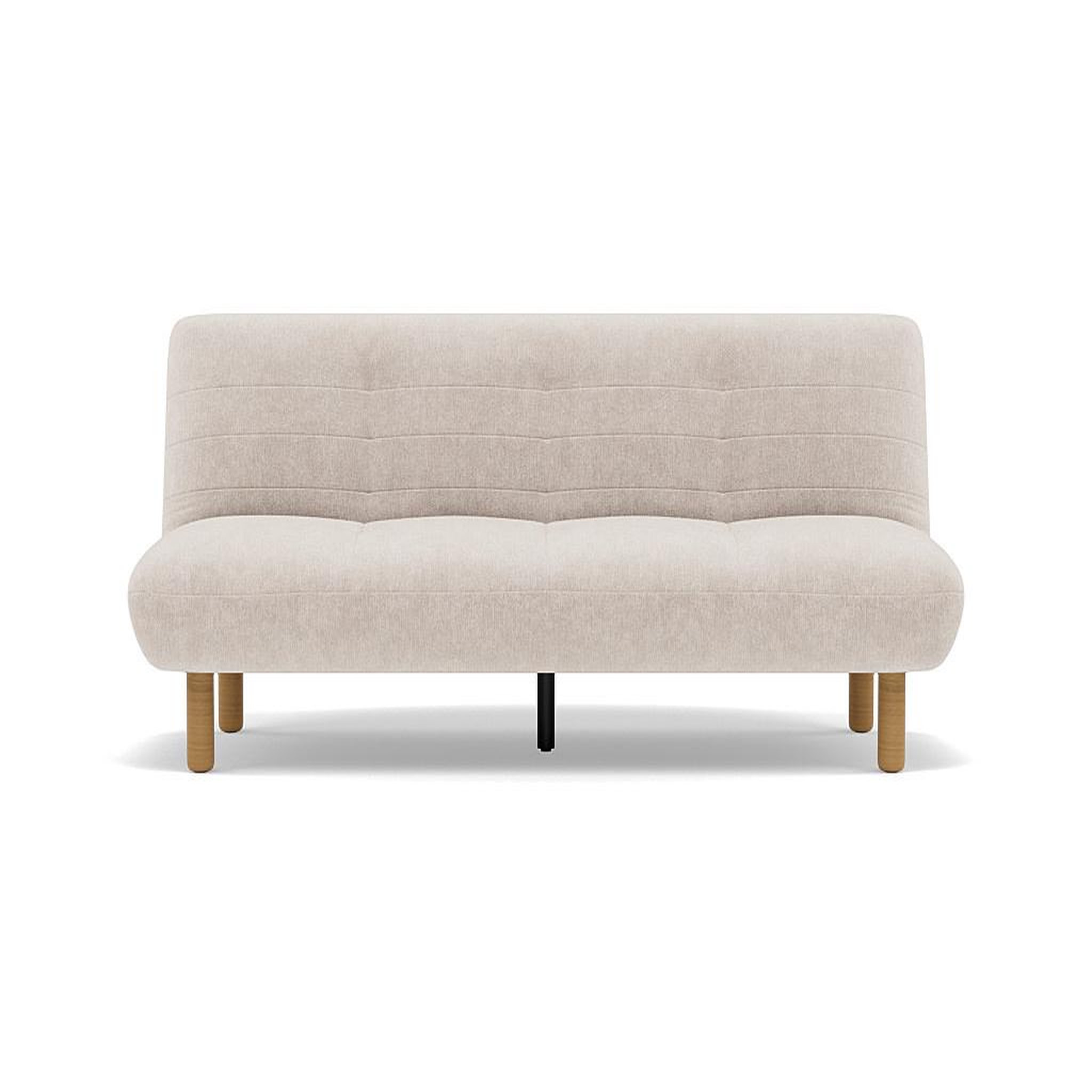 BEST MOBILIER Soan - banquette 2 places convertible clic-clac en velours texturé. Coloris disponibles : Noir