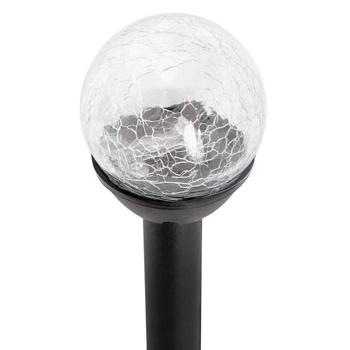 Paris Prix Balise Solaire à Planter  Craquelé  23cm Noir