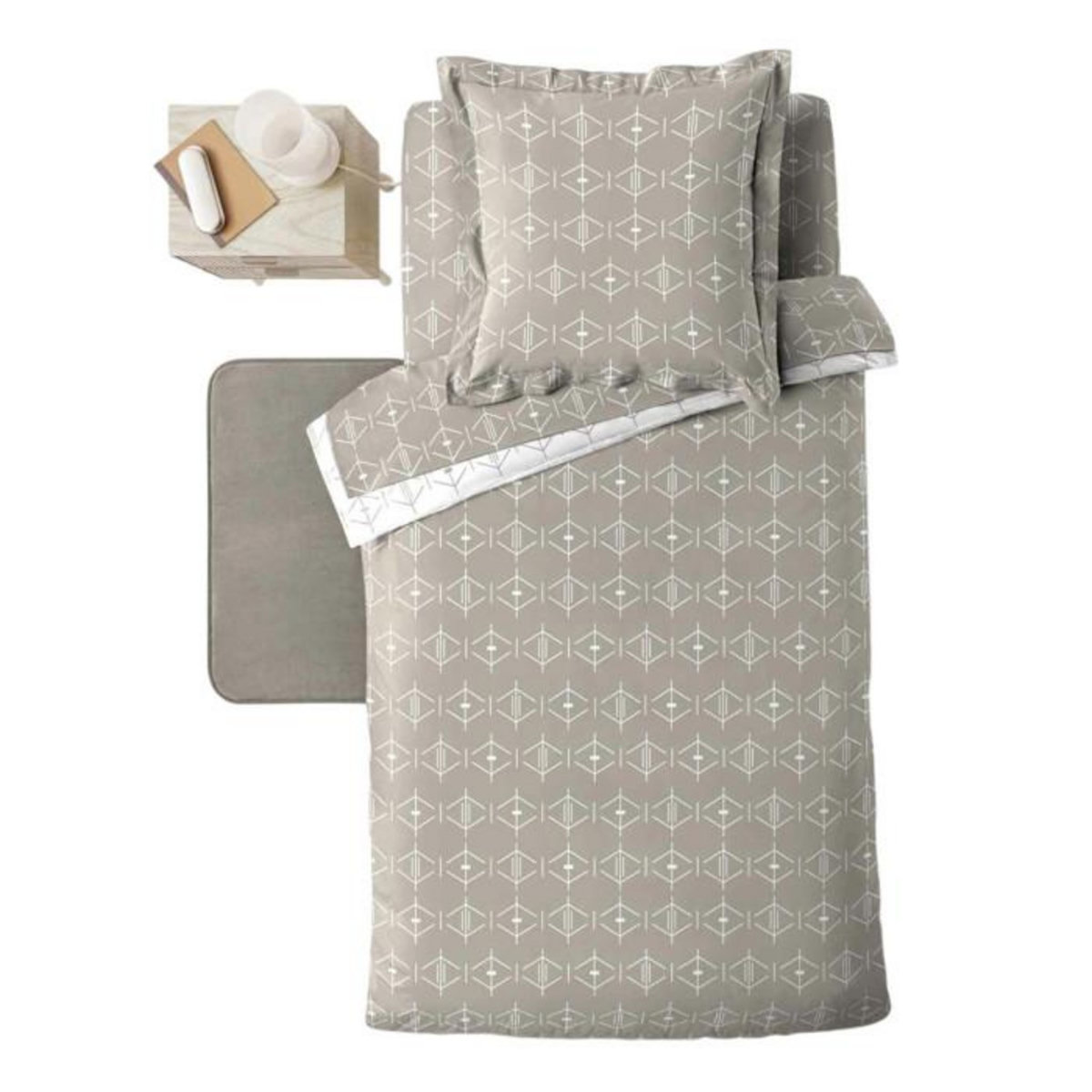 Paris Prix Housse de Couette  Aristide  140x200cm Naturel