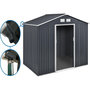 Voir la diapositive 1 : Habitat et Jardin Abri de jardin métal -  Vegas  - 7,06 m² avec gouttière - Gris