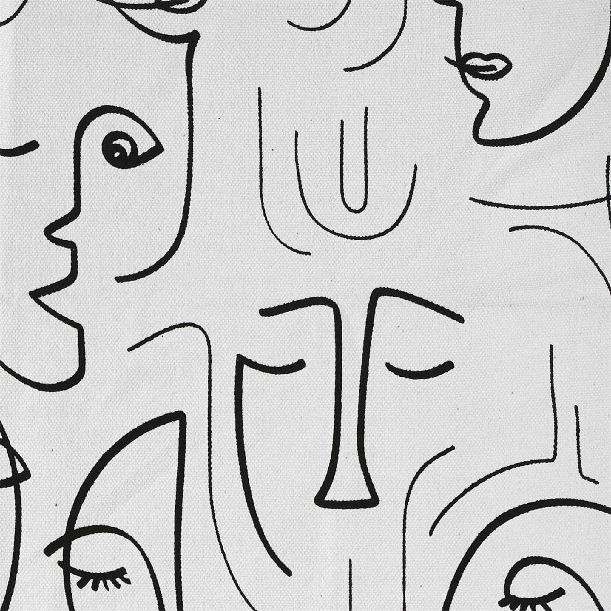 Voir la diapositive 2 : The Home Deco Factory Tapis déco  arty  120x170cm blanc & noir