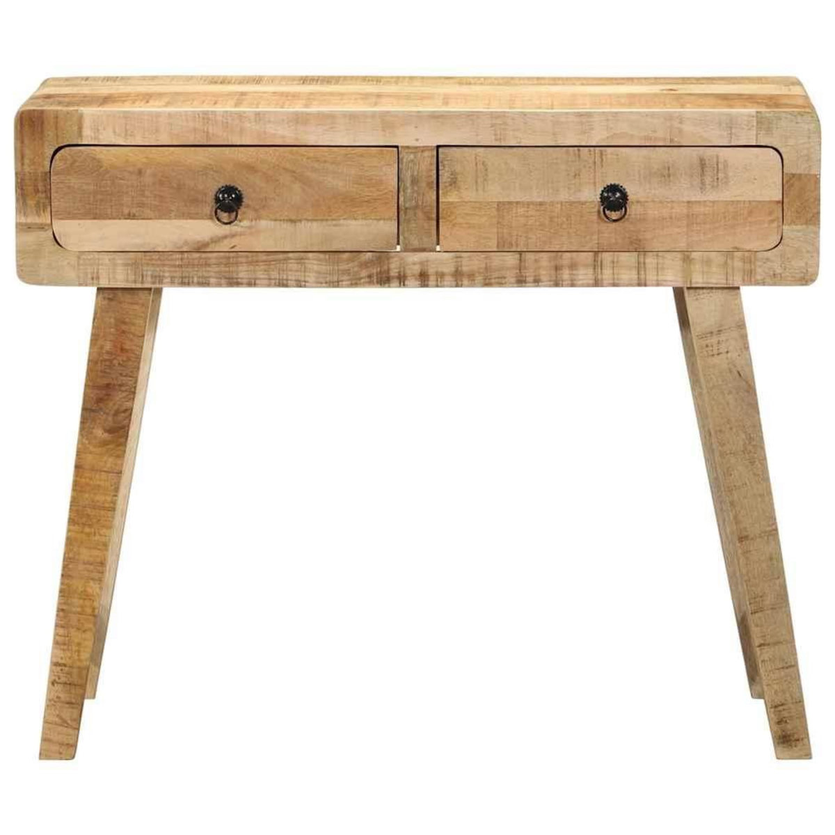 VIDAXL Table console 90x32x75 cm bois massif de manguier brut