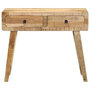 Voir la diapositive 2 : VIDAXL Table console 90x32x75 cm bois massif de manguier brut