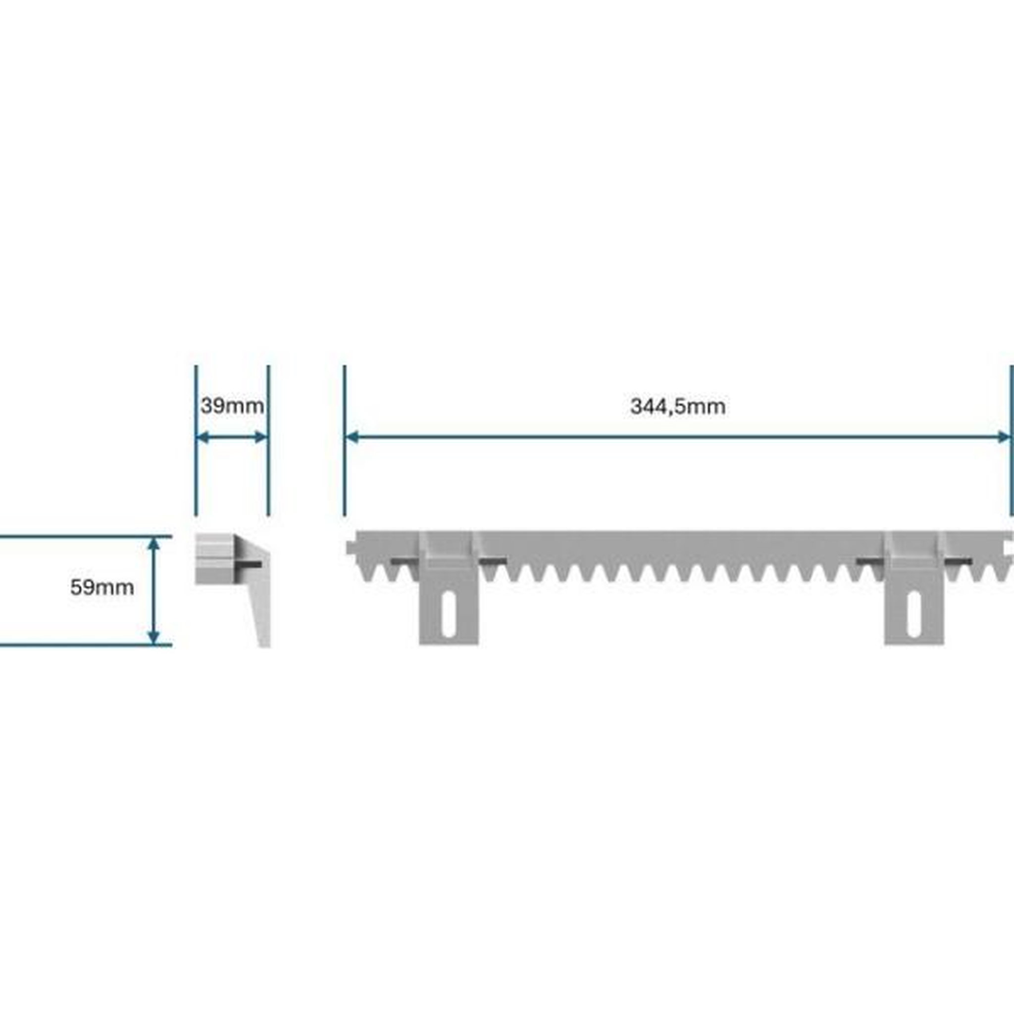Voir la diapositive 4 : EZVIZ Rail de motorisation - ezviz - portail - rail additionnel