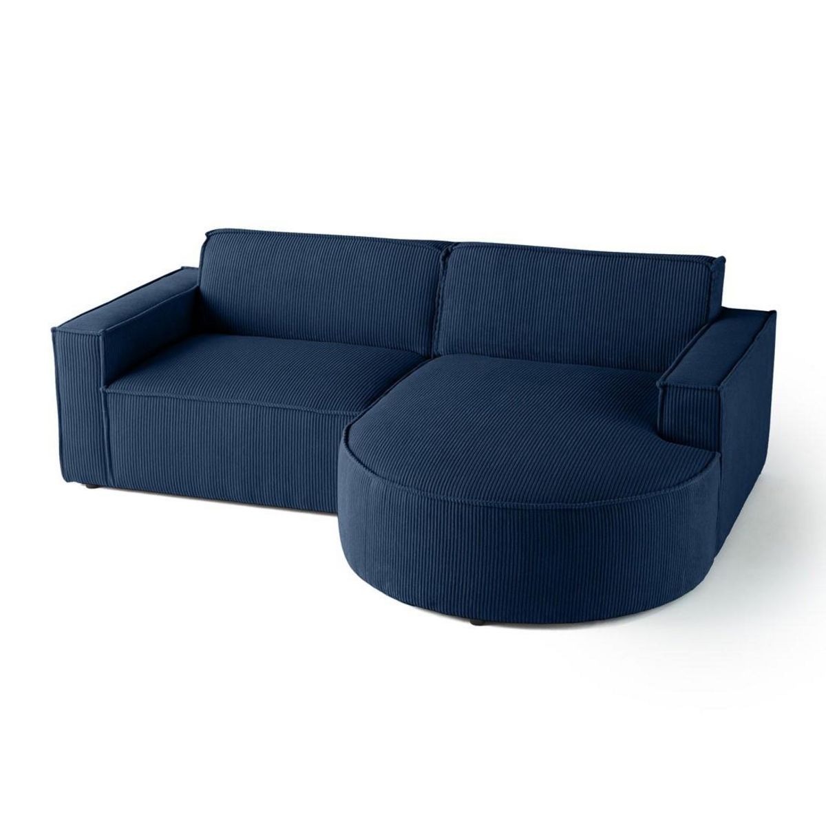 LISA DESIGN Spiaggia - canapé d'angle droit - 4 places - en velours côtelé