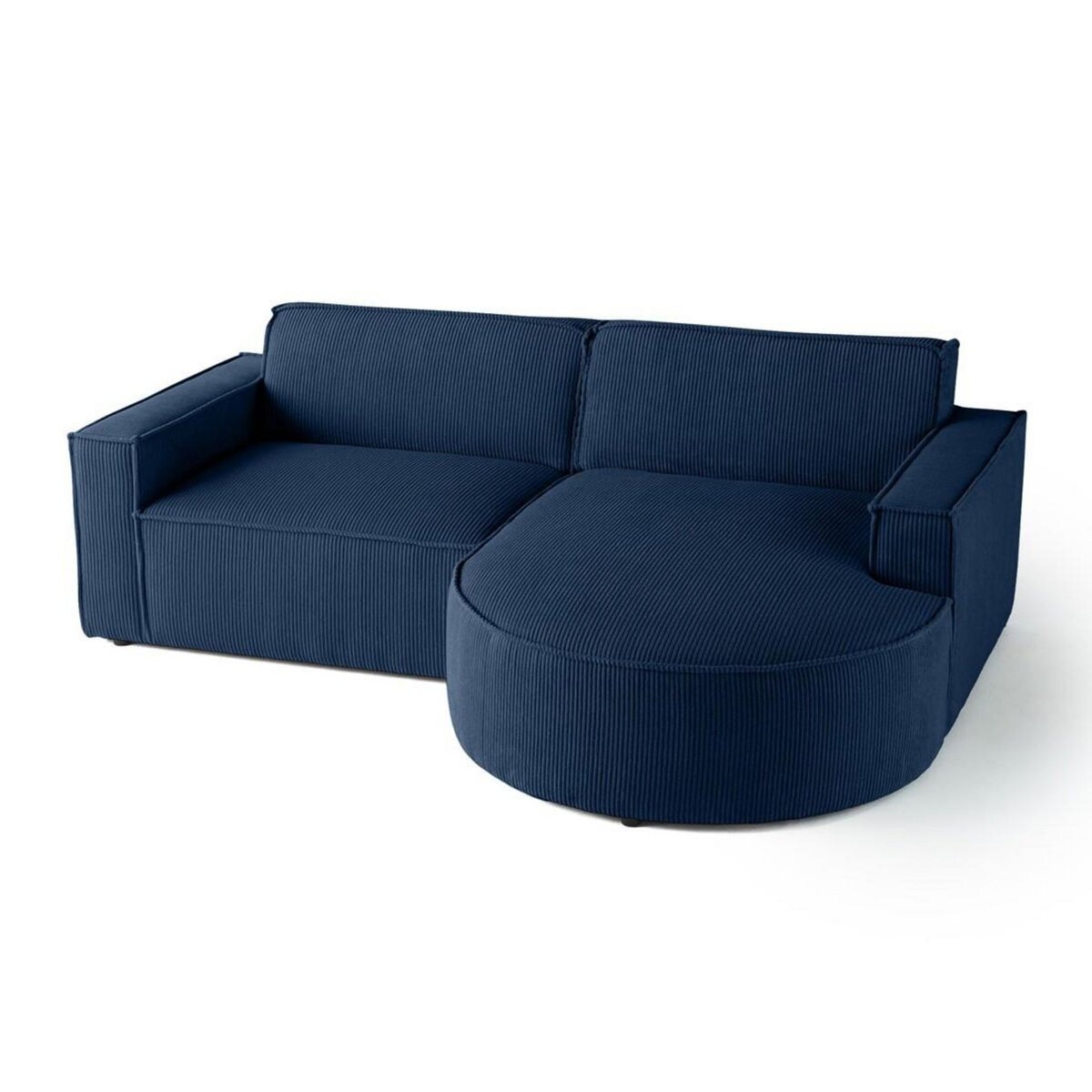 LISA DESIGN Spiaggia - canapé d'angle droit - 4 places - en velours côtelé