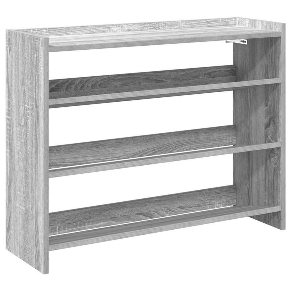 VIDAXL Etagere a chaussures sonoma gris 80x25x62 cm bois d'ingenierie