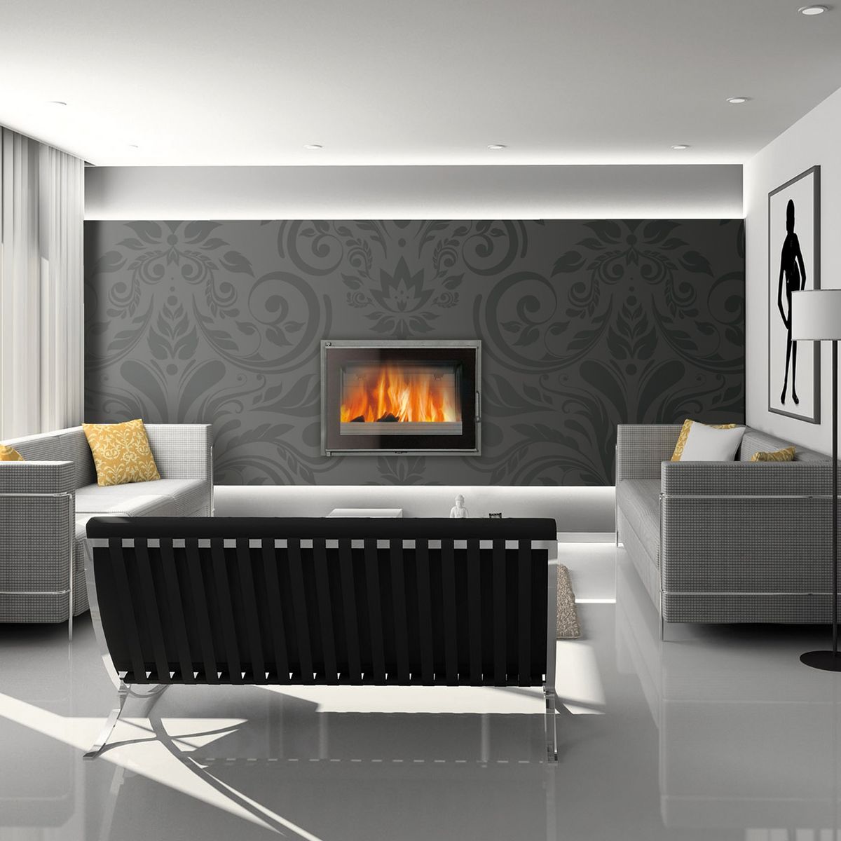 Ferlux Foyer en fonte C-17S sérigraphié