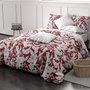 Voir la diapositive 1 : ATELIER DU COTON Parure housse de couette 100% coton 71 fils bonheur reversible