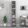 Voir la diapositive 3 : VIDAXL Armoire de bain sonoma gris 30x30x190 cm bois d'ingenierie