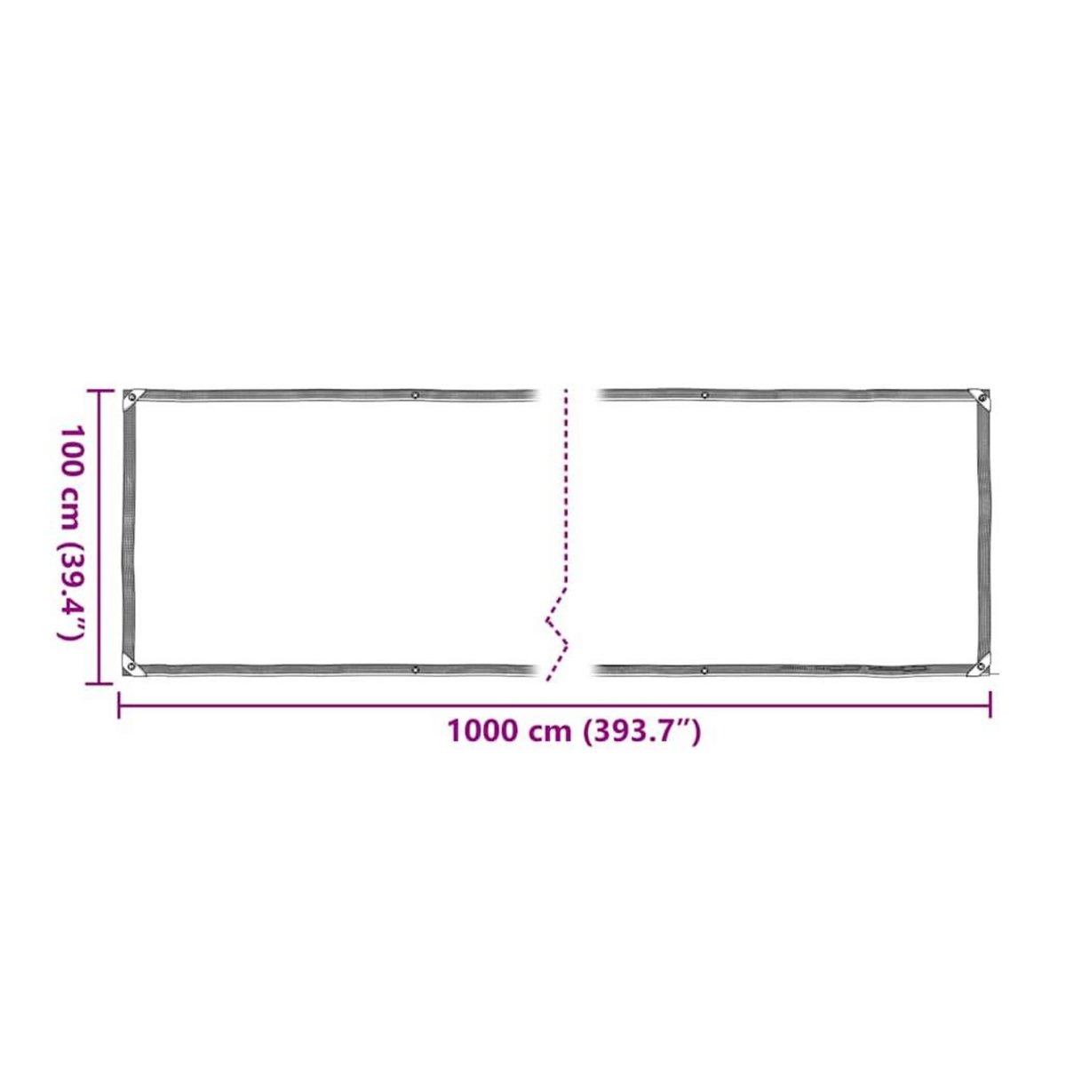 VIDAXL Housse de protection plantes avec œillets 1x10 m polyethylene