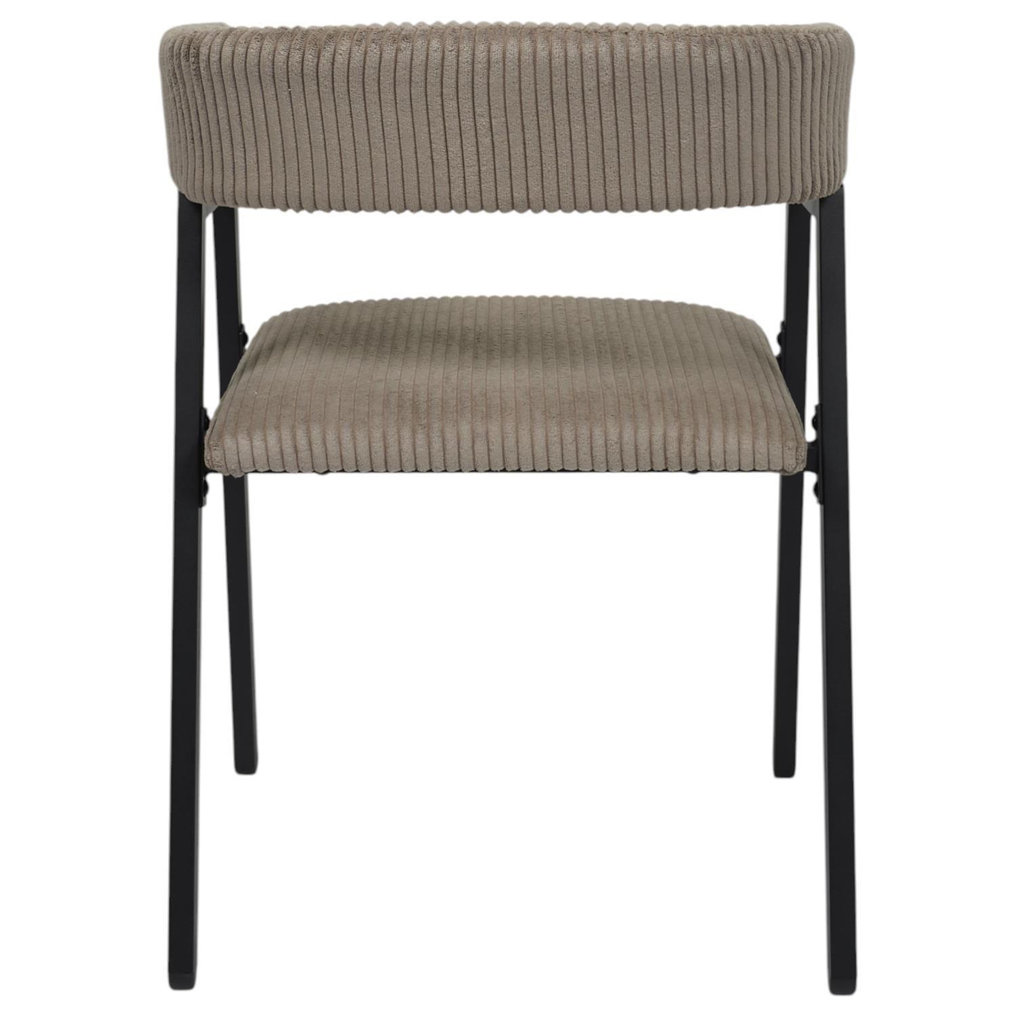 Voir la diapositive 5 : TOILINUX Lot de 2 fauteuils design en tissu côtelé scott