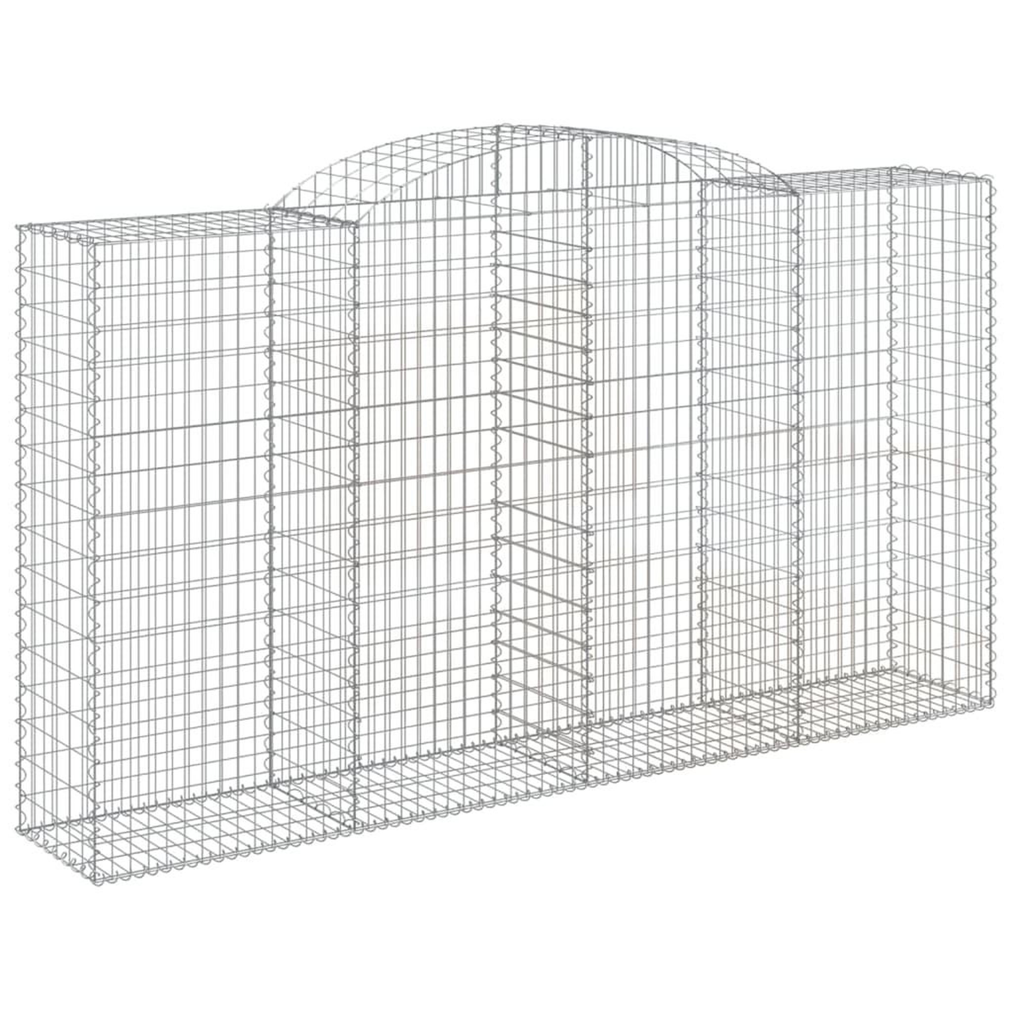 Voir la diapositive 3 : VIDAXL Paniers a gabions arques 6 pcs 300x50x160/180 cm fer galvanise