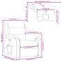 Voir la diapositive 6 : VIDAXL Fauteuil inclinable de massage Rouge bordeaux Tissu