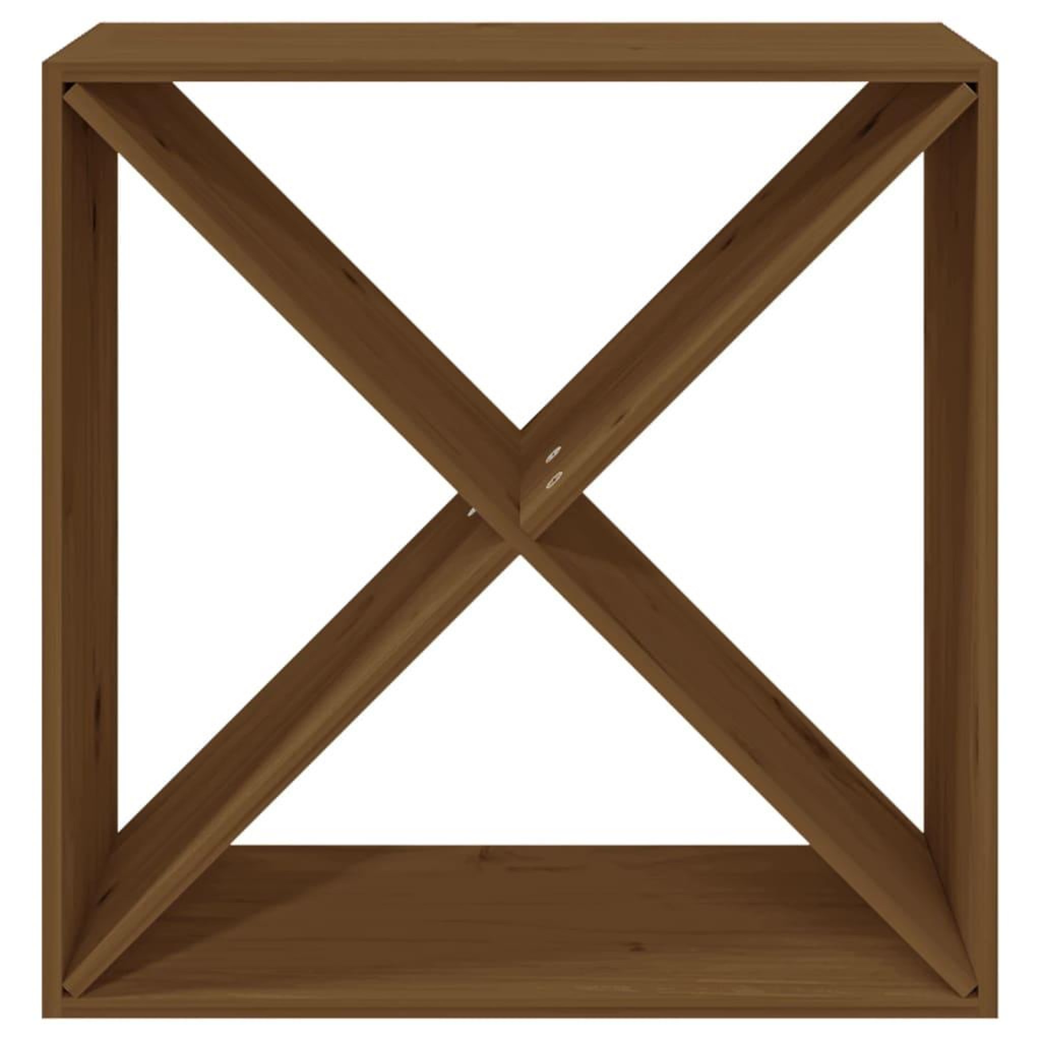 Voir la diapositive 5 : VIDAXL Armoire a vin Marron miel 62x25x62 cm Bois de pin massif