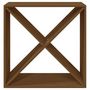 Voir la diapositive 5 : VIDAXL Armoire a vin Marron miel 62x25x62 cm Bois de pin massif