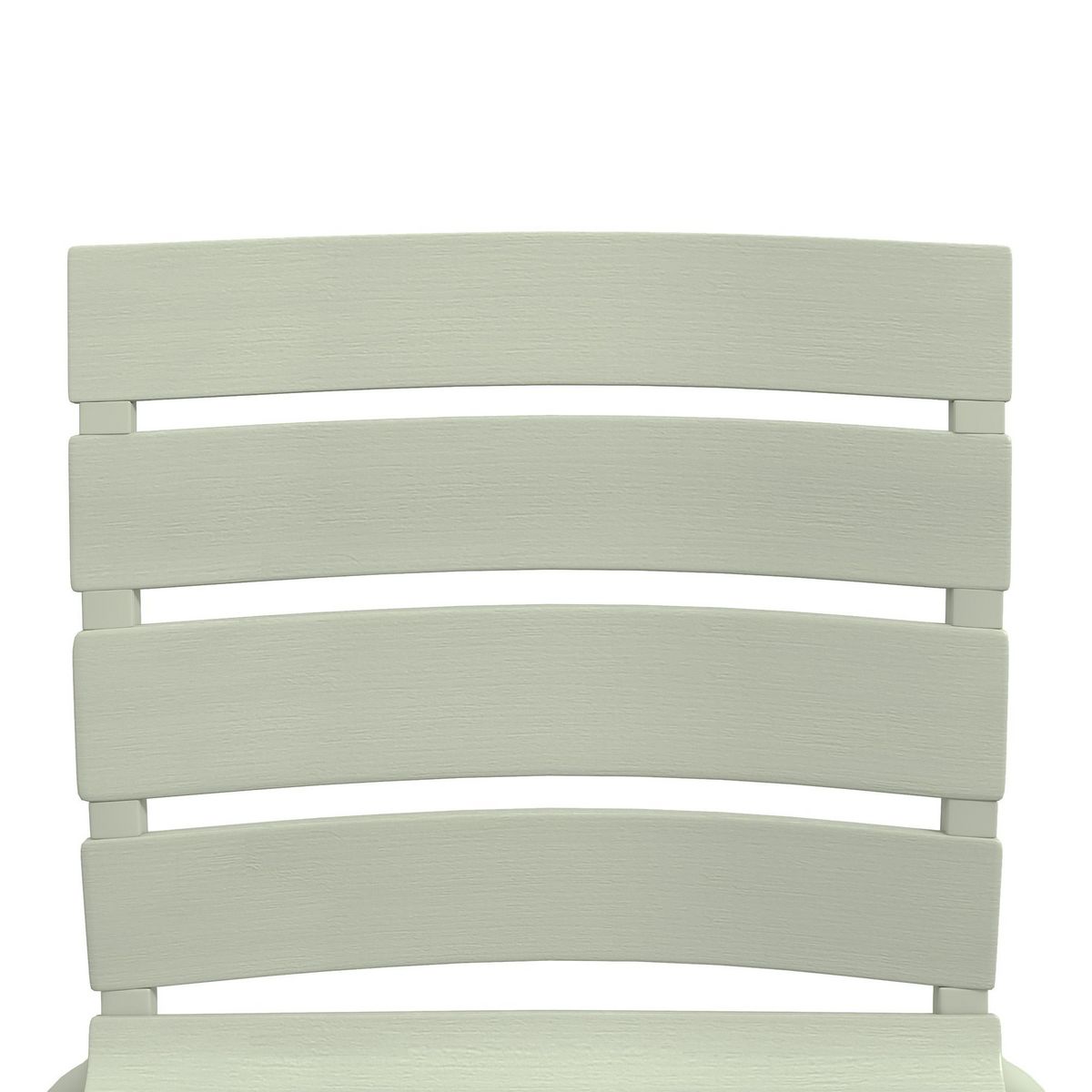 OUTSUNNY Lot de 4 chaises de jardin empilables avec assise et dossier à lattes vert