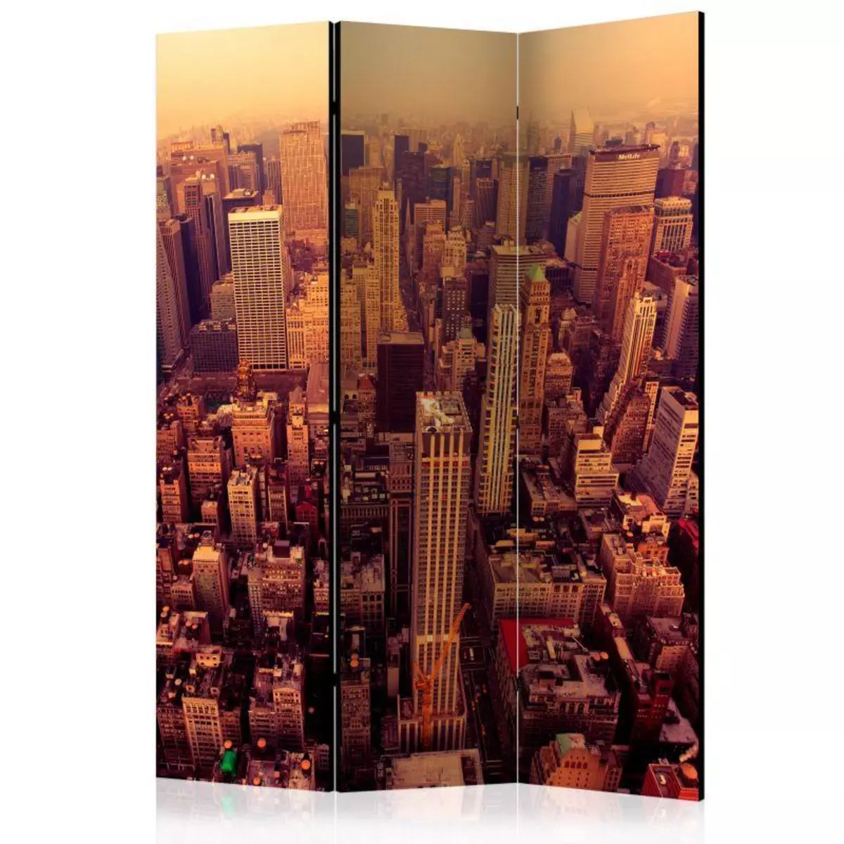 Paris Prix Paravent 3 Volets  Bird Eye View of Manhattan, New York  135x172cm