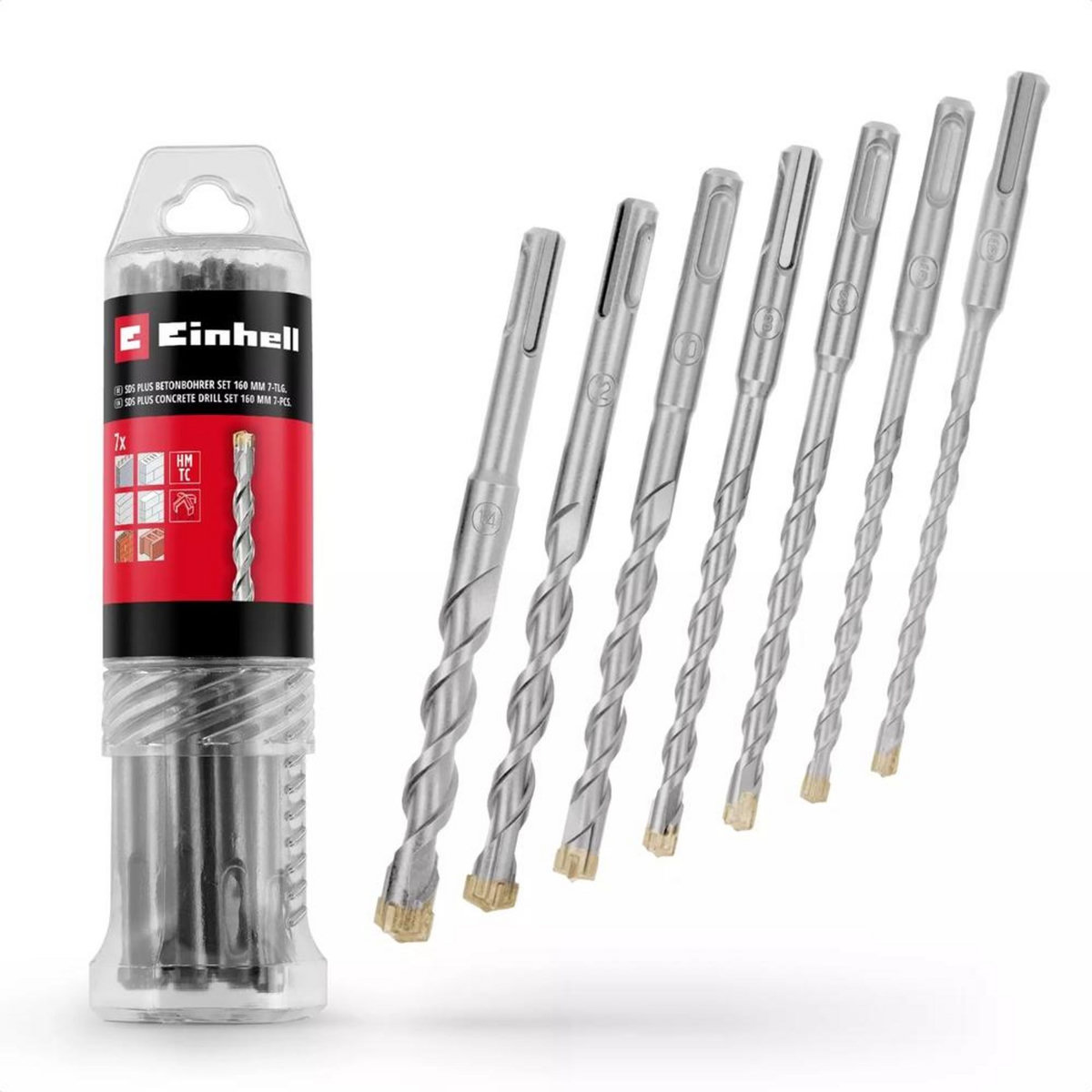 Einhell Coffret de forets SDS Plus , 7 pièces