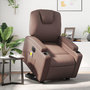 Voir la diapositive 1 : VIDAXL Fauteuil inclinable de massage electrique marron similicuir