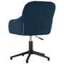 Voir la diapositive 5 : VIDAXL Chaise pivotante de bureau Bleu Velours