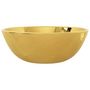 Voir la diapositive 5 : VIDAXL Lavabo 28 x 10 cm Ceramique Dore