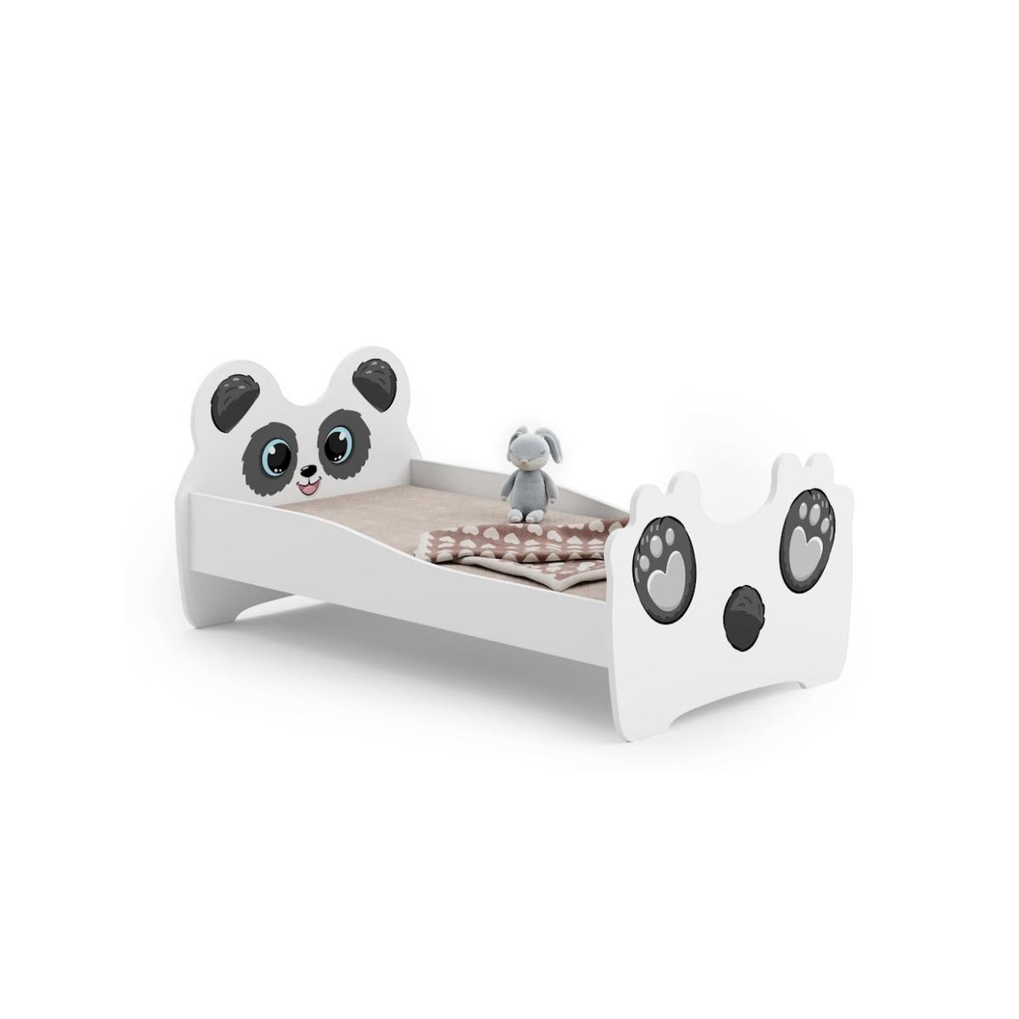 KOBI Lit simple enfant  PANDA 160 avec matelas