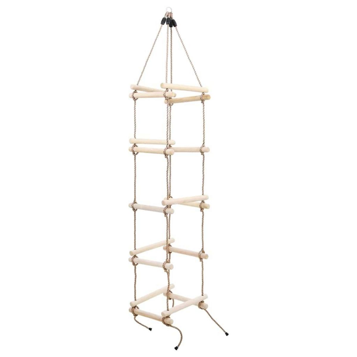 VIDAXL Echelle de corde pour enfants 200 cm Bois