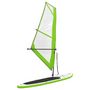 Voir la diapositive 2 : VIDAXL Ensemble de planche SUP gonflable avec voile Vert et blanc