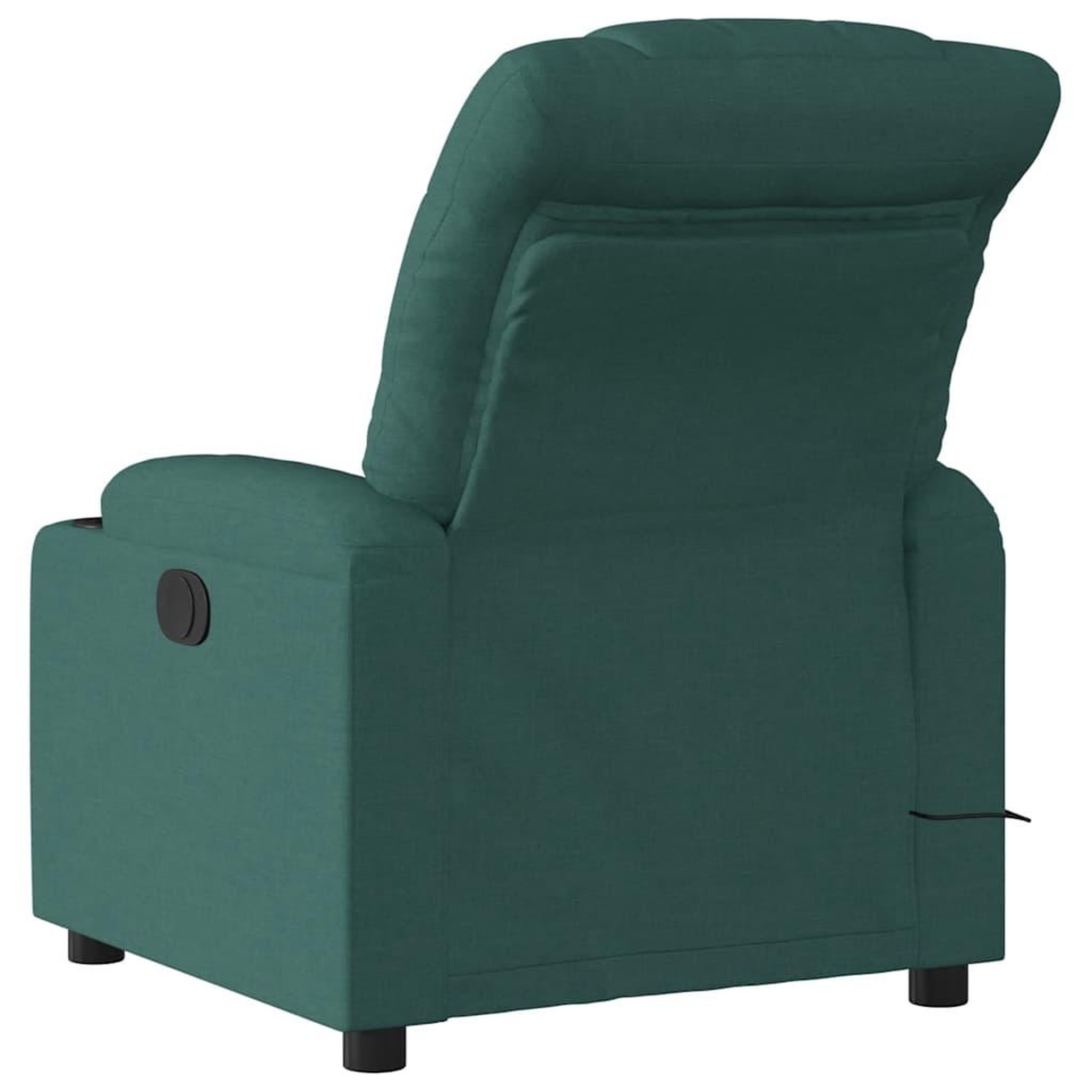 Voir la diapositive 5 : VIDAXL Fauteuil de massage inclinable electrique Vert fonce Tissu