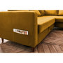 Voir la diapositive 4 : LISA DESIGN Anna - canapé d'angle droit - 5 places - convertible - en velours