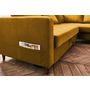 Voir la diapositive 4 : LISA DESIGN Anna - canapé d'angle droit - 5 places - convertible - en velours