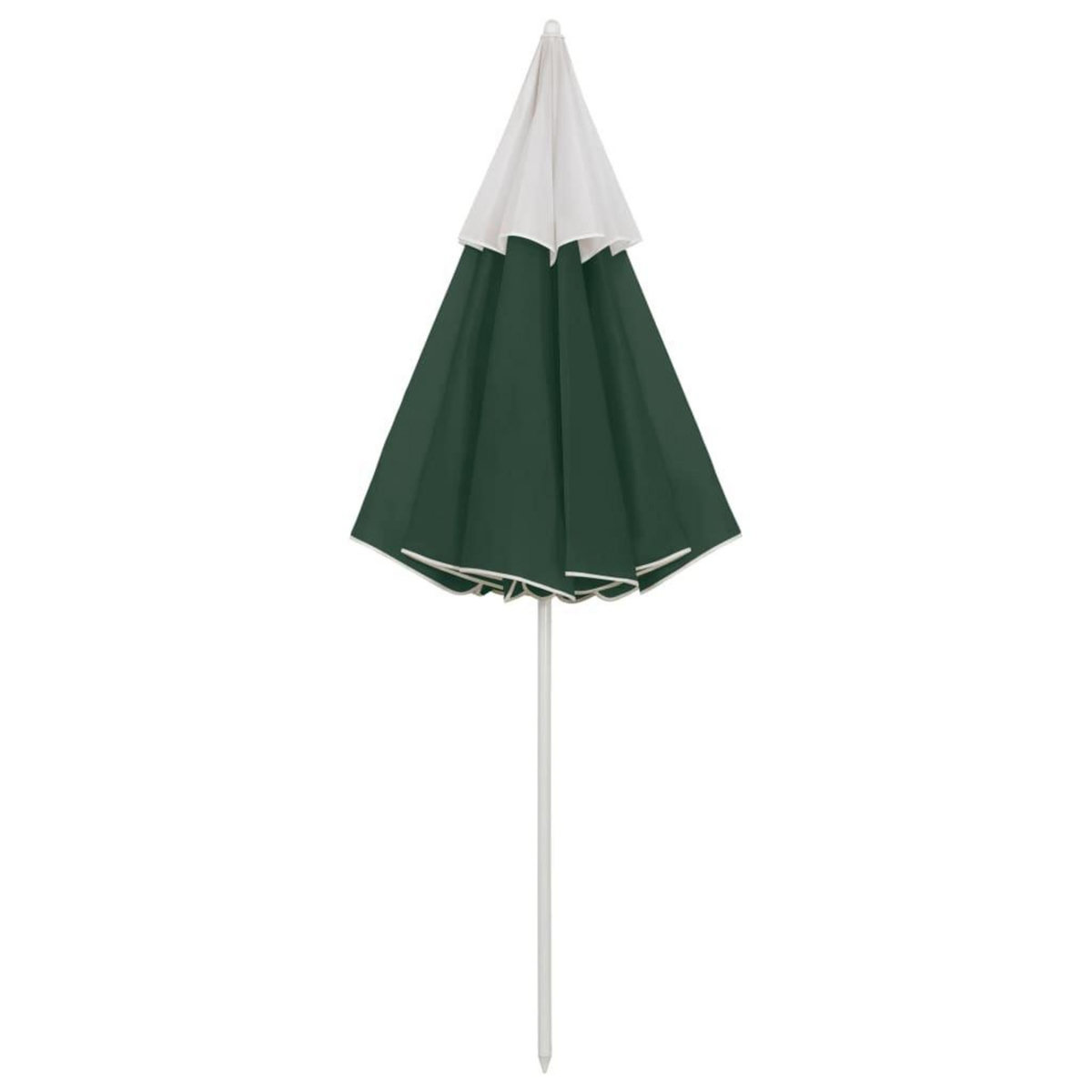 VIDAXL Parasol de plage vert 300 cm