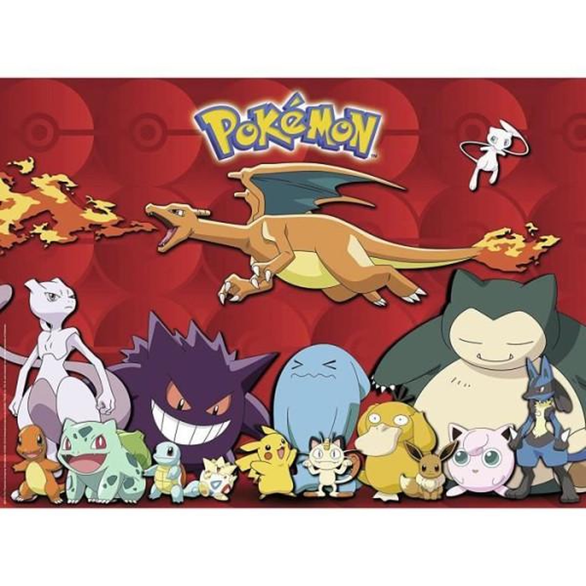 RAVENSBURGER Puzzle 100 pieces xxl pokémon préférés - ravensburger - paysage et nature - rouge - 6 ans