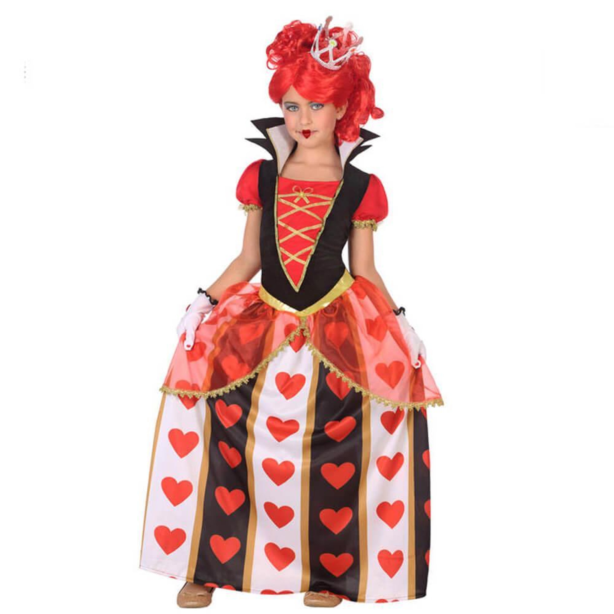 ATOSA Déguisement Reine de Coeur - Fille - 7/9 ans (122 à 134 cm)