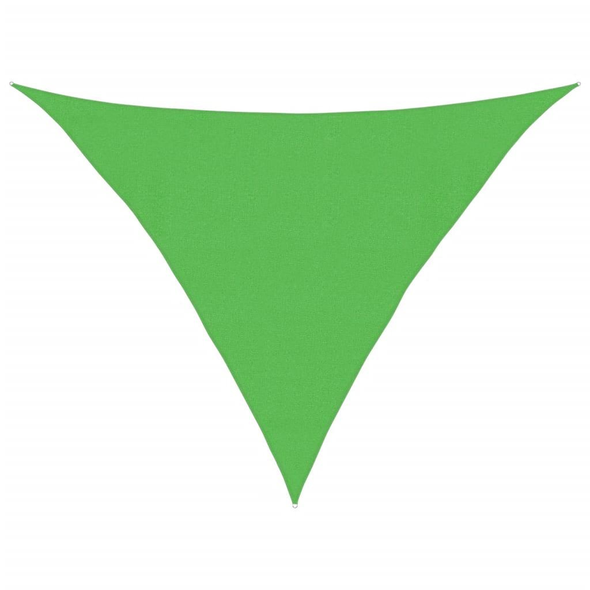 Voir la diapositive 2 : VIDAXL Voile d'ombrage 160 g/m^2 Vert clair 4x4x5,8 m PEHD