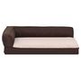 Voir la diapositive 3 : VIDAXL Matelas de lit ergonomique de chien 60x42 cm Polaire aspect lin