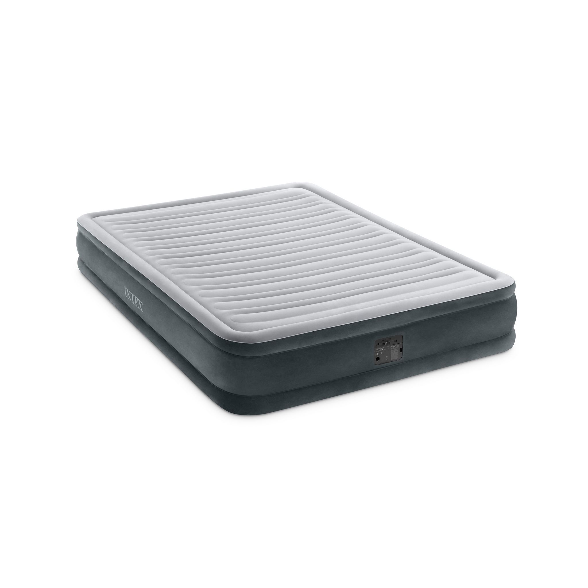 Intex Matelas gonflable de camping électrique - 2 personnes - 203x152x33cm - FIBER TECH