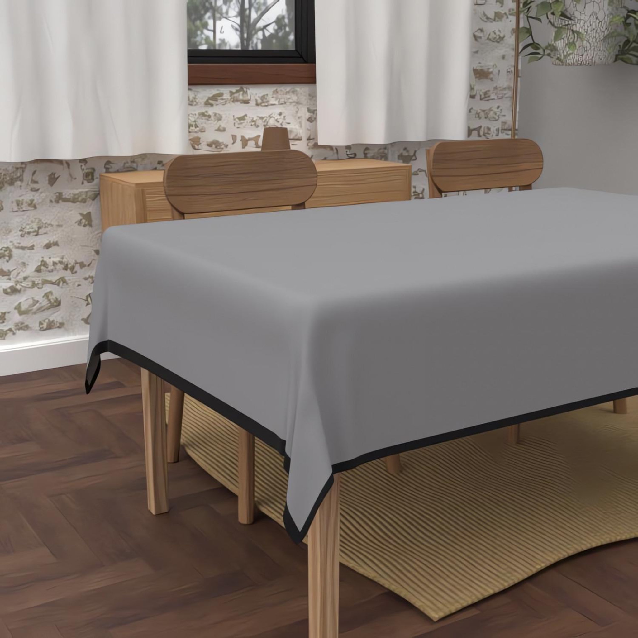 Voir la diapositive 2 : SOLEIL D'OCRE Nappe anti-tâches en microfibre lavée BOHEME, par Soleil d'Ocre