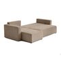 Voir la diapositive 3 : BEST MOBILIER Topaze - canapé d'angle réversible - 4 places - convertible avec coffre - en velours côtelé plat