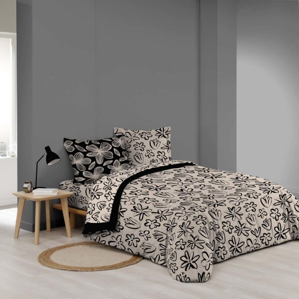 Douceur d'Intérieur Parure 4 pièces LAURETTE 2 personnes coton 57 fils