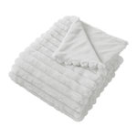 Paris Prix Plaid Imitation Fourrure  Matisse  125x150cm Blanc