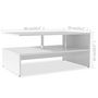 Voir la diapositive 6 : VIDAXL Table basse Bois d'ingenierie 90x59x42 cm Blanc