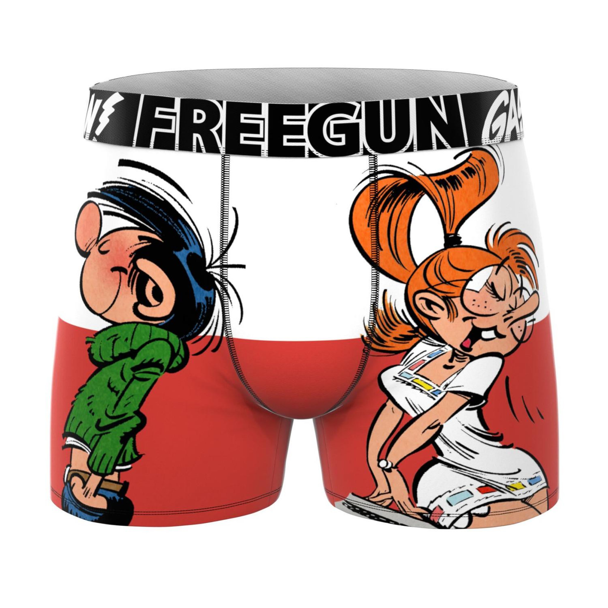 Voir la diapositive 5 : FREEGUN Lot de 3 boxers homme gaston lagaffe