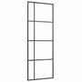 Voir la diapositive 5 : VIDAXL Porte coulissante kit de quincaillerie noir 76x205 cm verre ESG