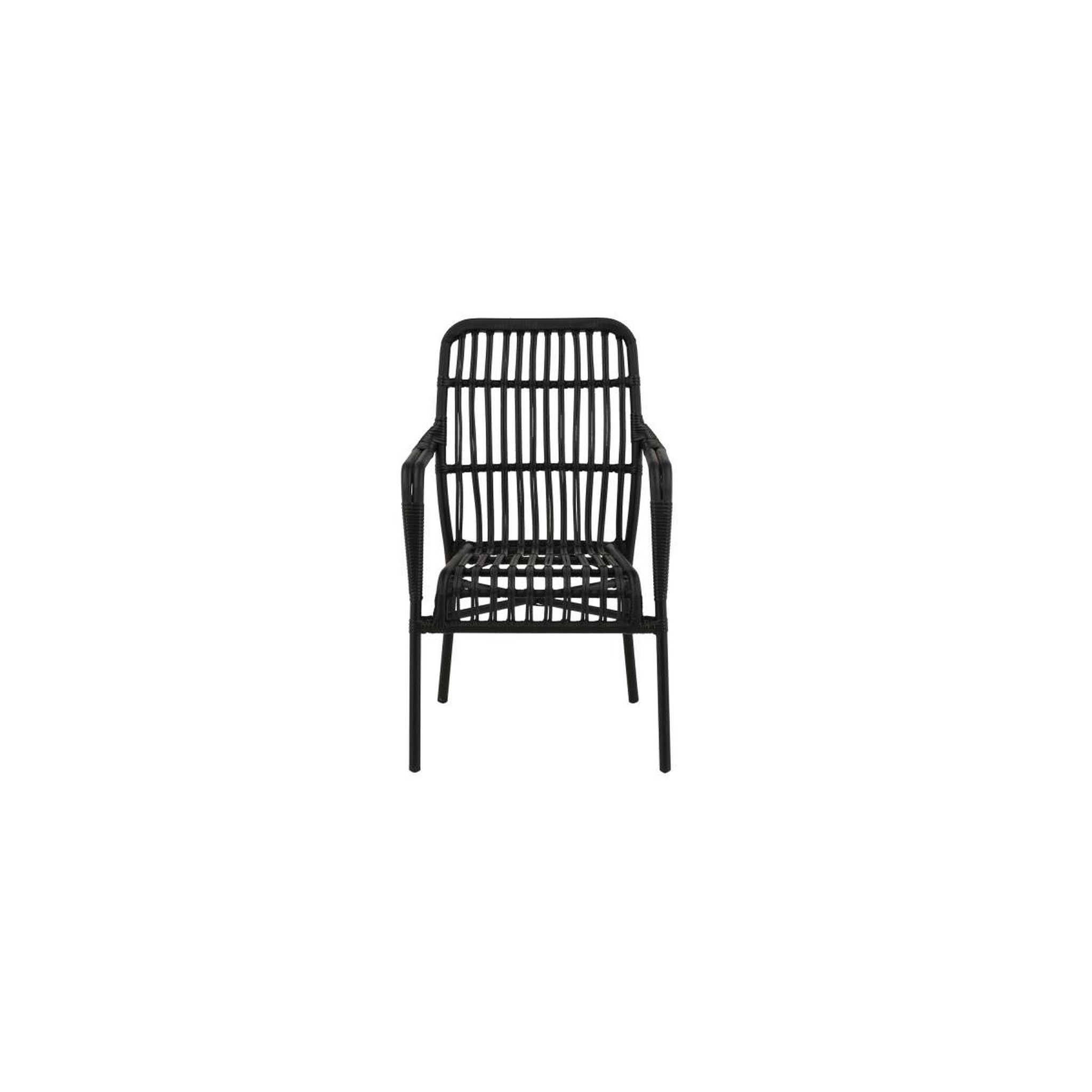 Voir la diapositive 3 : Paris Prix Chaise de jardin en rotin  rizal  90cm noir