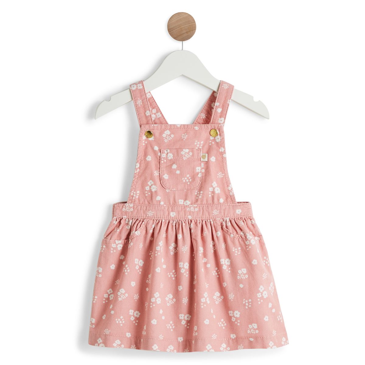 IN EXTENSO Robe en velours bébé fille