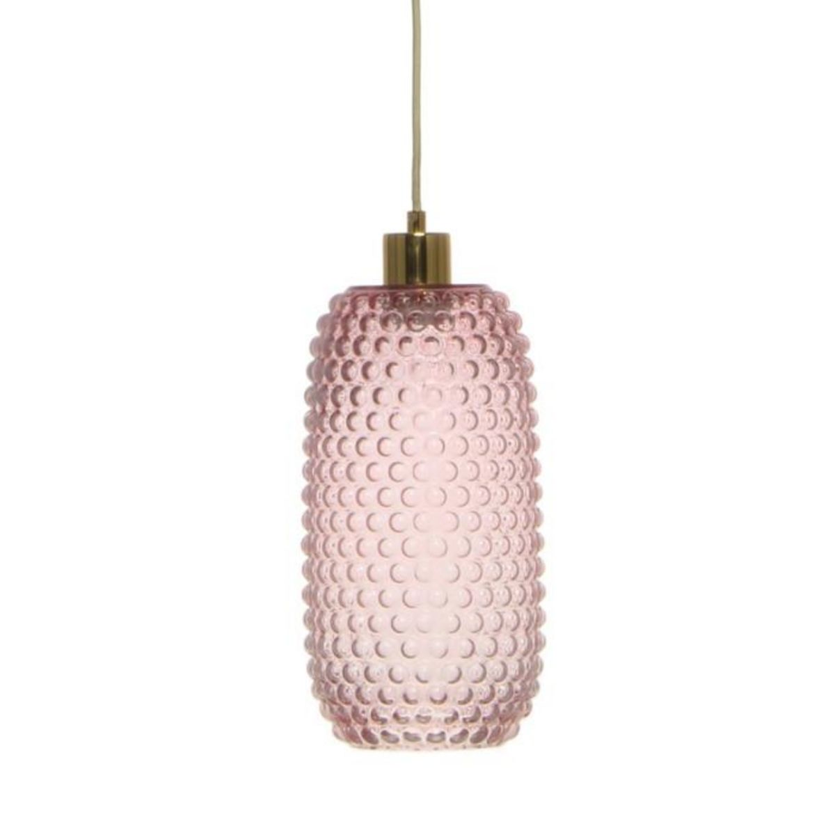 Paris Prix Lampe Suspension en Verre  Irina  34cm Rose