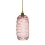 Paris Prix Lampe Suspension en Verre  Irina  34cm Rose