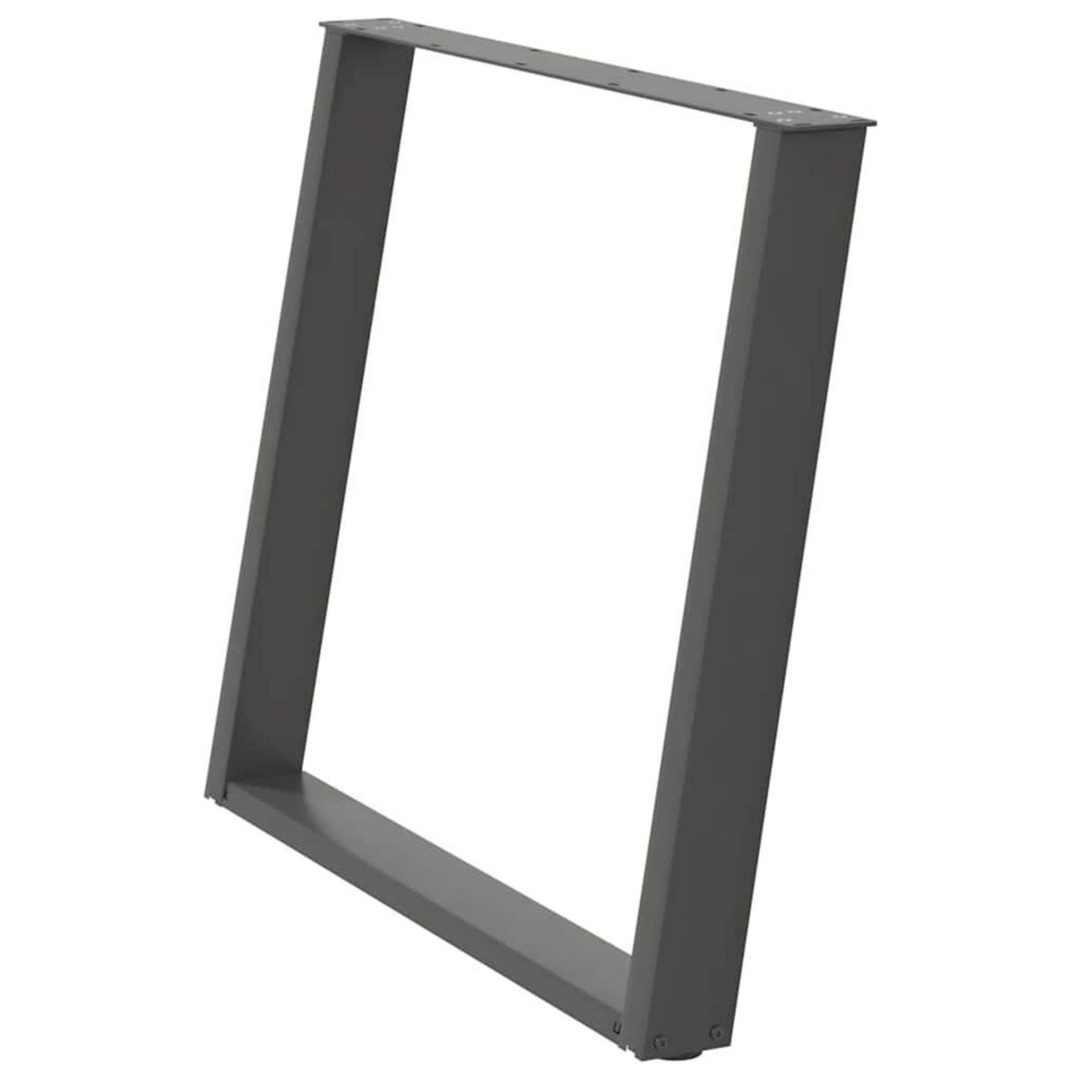 VIDAXL Pieds de table a manger forme de U 2 pcs 90x(72-73) cm acier